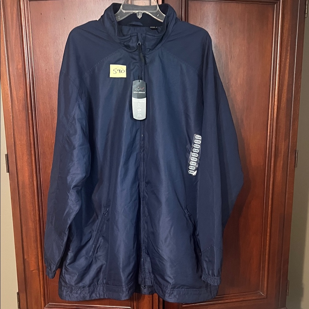 Greg Norman Collection Dark Blue Windbreaker size XXXL. NWT